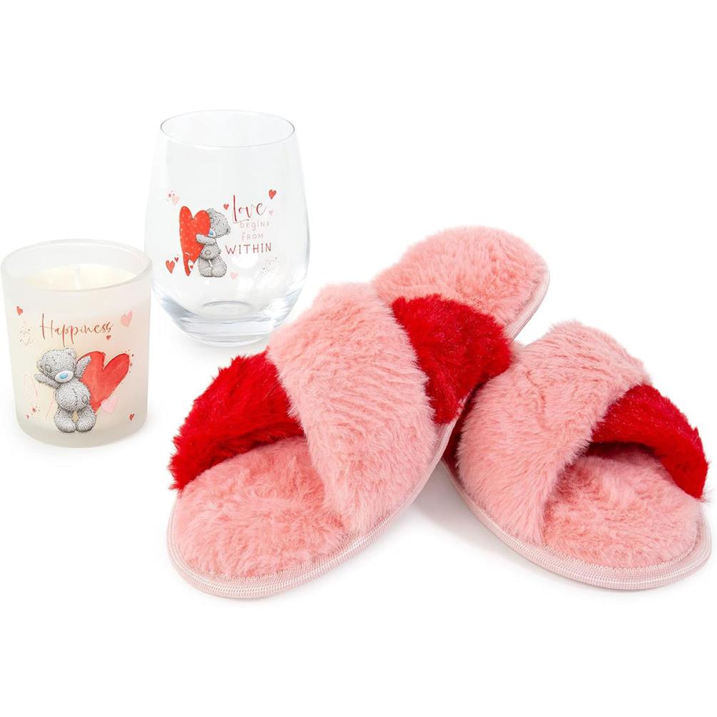 Stemless Glass Slippers & Candle Me to You Bear Gift Set Extra Image 1